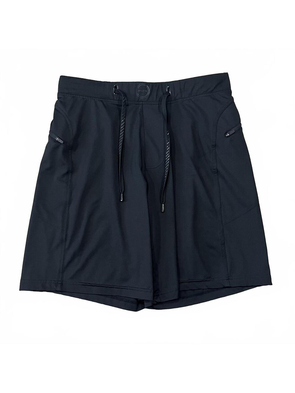 Hylete Mens Black Athletic Gym Shorts 9” Size Medium